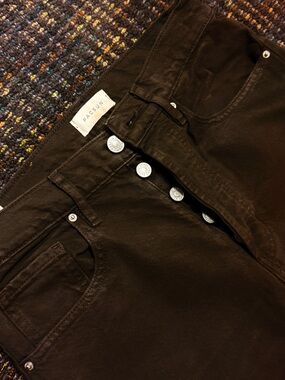 PacSun Dark Brown Button-Fly Jeans